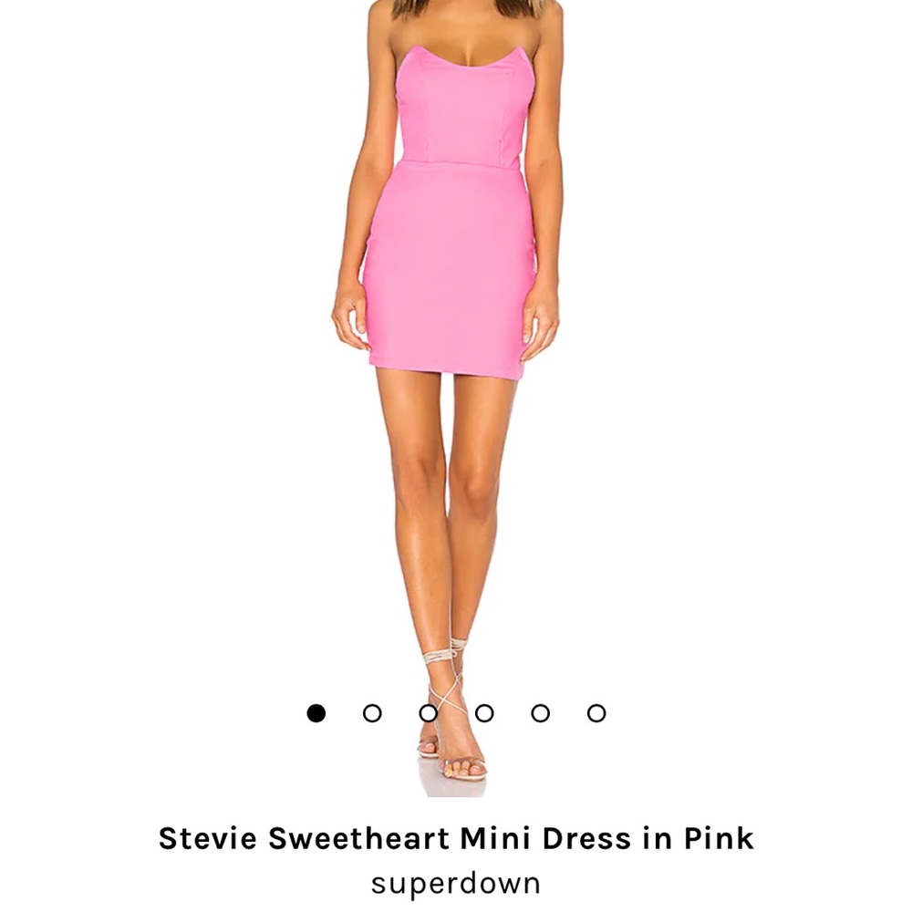 REVOLVE Superdown Sweetheart Pink Strapless Mini Dress in S - barely worn!